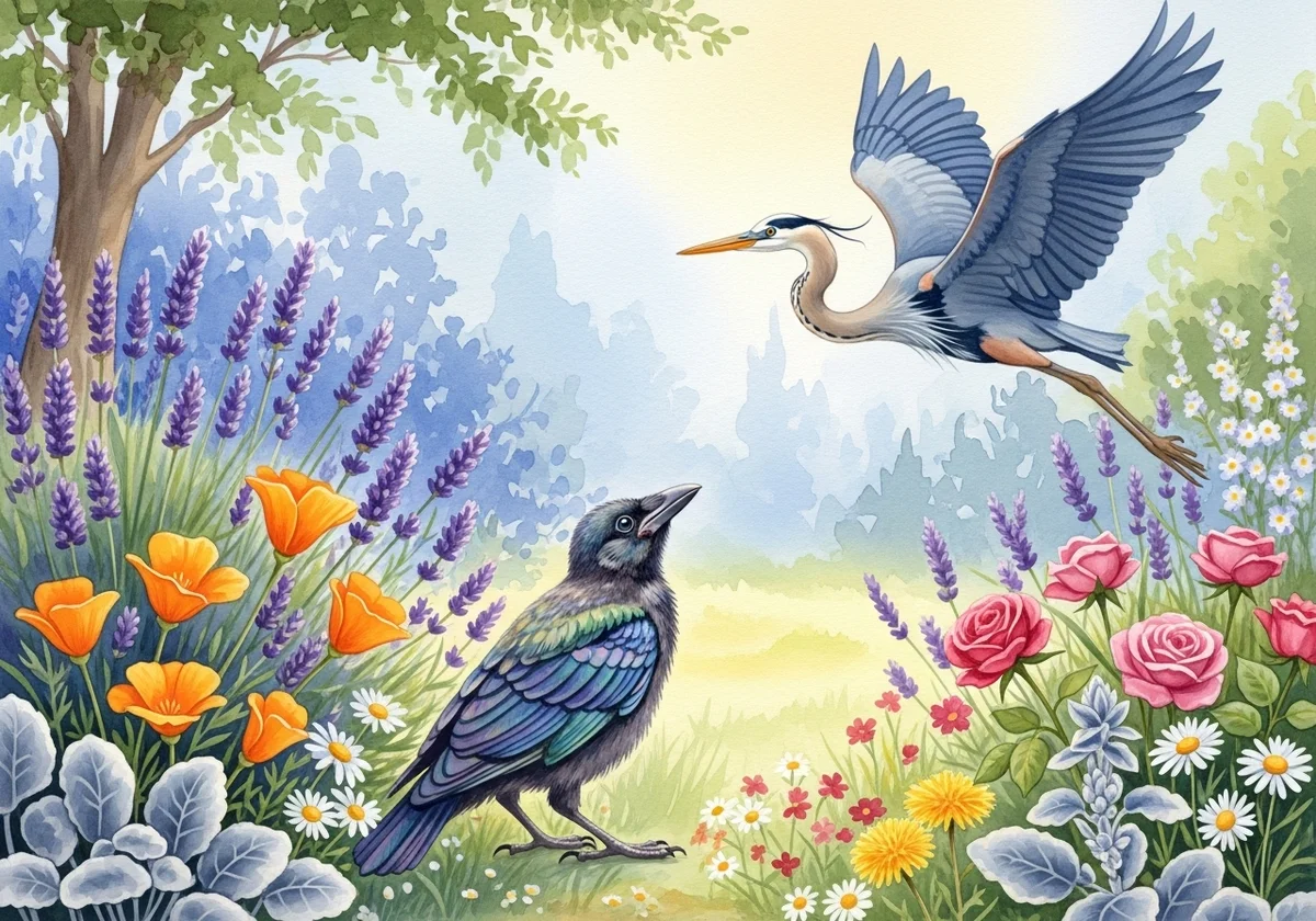 A Brave new Baby Crow World - from A day in the backyard